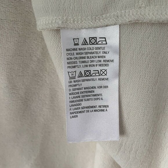 LOGO by Lori Goldstein XL Beige Zip Lace Cardigan - Picture 8 of 10